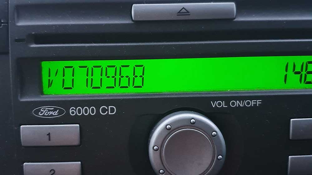 Ford 6000cd Radio Code